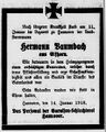 1918 01 16 Hermann Baumbach Personal Garnisionsschlachterei.jpg